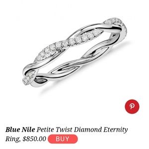 925 Sterling Silver Cubic Zirconia Eternity Band!